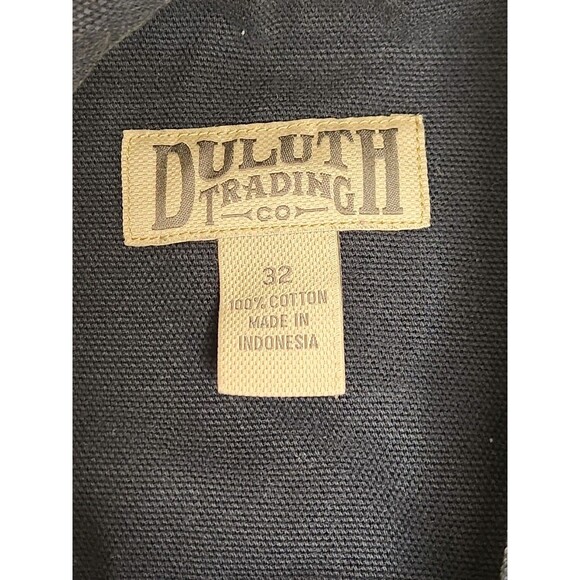 Duluth Fire Hose Work Shorts Men's 32 Navy Blue Cargo 12" Canvas Utility - Picture 4 of 6